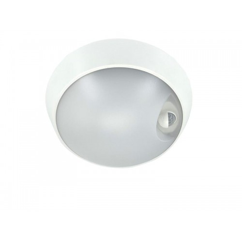 Светильник светодиодный WP 15 C 18W OP 840 D220 WH MDM 220х80мм 18Вт 4000К IP65 ЖКХ круглый пылевлагозащ. с датчиком движения бел. Русский Свет 15071524504