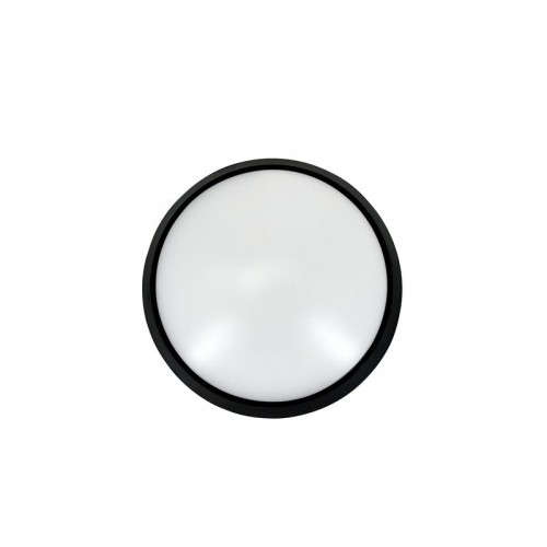 Светильник светодиодный WP 15 C 18W OP 840 D220 BK 220х80мм 18Вт 4000К IP65 ЖКХ круглый пылевлагозащ. черн. Русский Свет 15071524505