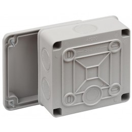 Коробка распределительная ОП 100х100х50мм двухкомпонентн. 7 вводов IP66 сер. Ruvinil 67250