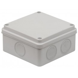 Коробка распределительная ОП 100х100х50мм двухкомпонентн. 7 вводов IP66 сер. Ruvinil 67250