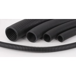 Труба гофрированная ПВХ легкая d40мм с протяжкой черн. (уп.15м) Ruvinil 14001Ч