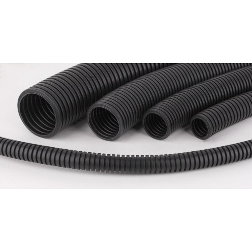 Труба гофрированная ПВХ легкая d40мм с протяжкой черн. (уп.15м) Ruvinil 14001Ч