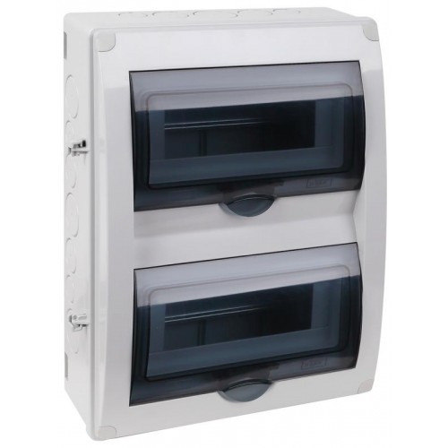 Щиток отркрытая проводка на 20 модулей с 2 вертик.дверцами 390х302х120мм IP65 УХЛ1 Ruvinil 69020