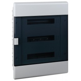 Щиток Тусо скрытая проводка на 54 модуля с дверцей 645х464х116мм (серый с прозр. дверцей) Ruvinil 68154СП