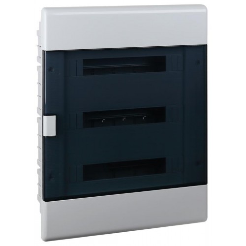 Щиток Тусо скрытая проводка на 54 модуля с дверцей 645х464х116мм (серый с прозр. дверцей) Ruvinil 68154СП