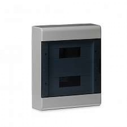 Щиток ОП Тусо 24мод. с прозр. двер. 370х302х95мм сер. Рувинил 68324СП