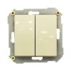 Выключатель 2-кл. СП Simon 34 10А IP20 механизм сл. кость Simon 34398-031