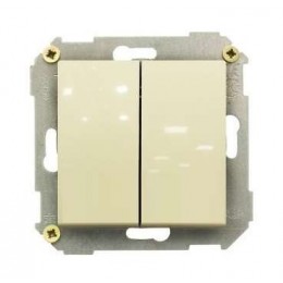 Выключатель 2-кл. СП Simon 34 10А IP20 механизм сл. кость Simon 34398-031