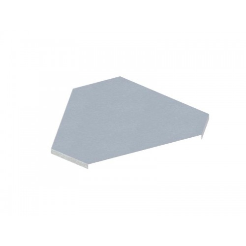 Крышка для угла горизонтального 90град. осн.400 сталь 0.7мм ЛМсК-90Г цУТ2.5 оцинк. СОЭМИ Н0122410116