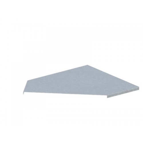 Крышка для угла горизонтального 135град. осн.400 сталь 0.7мм ЛМсК-135Г цУТ2.5 оцинк. СОЭМИ Н0122440116
