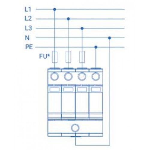 Устройство защиты от импульсных перенапряжений РИФ-Э-I+II 275/12.5 c (3+1) Стример 114103