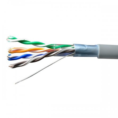 Кабель витая пара F/UTP кат.5E 4х2х24AWG solid CU PVC Standard сер. (м) SUPRLAN 01-1031-1