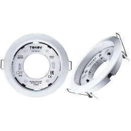 Светильник GX 53-WH-1 106х48мм бел. металл+пластик TOKOV ELECTRIC TOK-GX53-WH-1