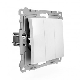 Выключатель 3-кл. СП Pixel 10А IP20 механизм бел. TOKOV ELECTRIC TKE-PX-V3-C01