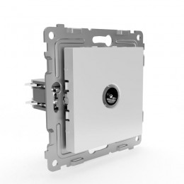 Розетка TV оконечная СП Pixel 1DB механизм бел. TOKOV ELECTRIC TKE-PX-A1O-C01