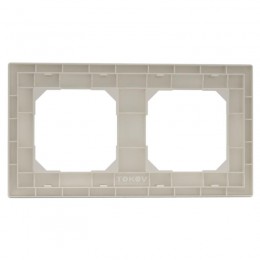 Рамка 2-м Pixel универс. беж. TOKOV ELECTRIC TKE-PX-RM2-C02