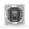 Розетка телефонная 1-м СП Pixel RJ11 механизм алюм. TOKOV ELECTRIC TKE-PX-RT1-C03