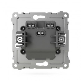 Переключатель проходной 2-кл. СП Pixel 10А IP20 механизм перламутр. TOKOV ELECTRIC TKE-PX-P2-C04