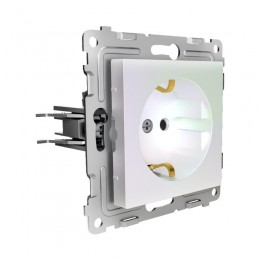 Розетка 1-м СП Pixel 16А IP20 с заземл. механизм перламутр. TOKOV ELECTRIC TKE-PX-R1Z-C04