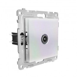 Розетка TV оконечная СП Pixel 1DB механизм перламутр. TOKOV ELECTRIC TKE-PX-A1O-C04