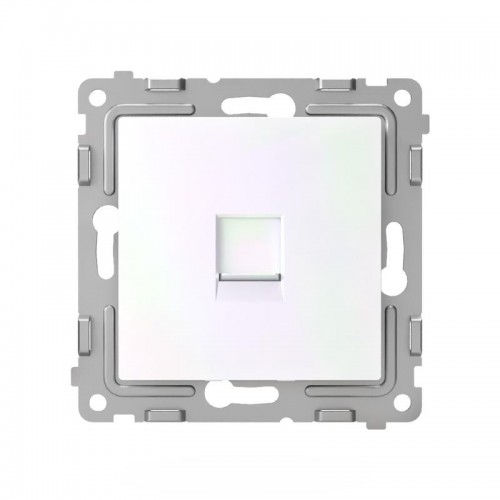 Розетка компьютерная 1-м СП Pixel RJ45 кат.5E механизм перламутр. TOKOV ELECTRIC TKE-PX-RC1-C04