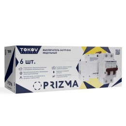 Выключатель нагрузки модульный 2п 25А PRIZMA TOKOV Electric TKE-PZ60-MDSI-2-25