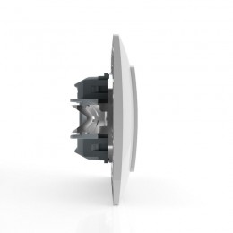 Выключатель 2-кл. СП AVA 10А IP20 с индикатором в сборе бел. TOKOV LIGHT TKL-AV-V2IF-C01