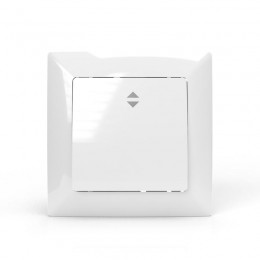 Переключатель проходной 1-кл. СП AVA 10А IP20 в сборе бел. TOKOV LIGHTTKL-AV-P1F-C01