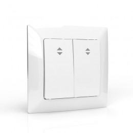 Переключатель проходной 2-кл. СП AVA 10А IP20 в сборе бел. TOKOV LIGHTTKL-AV-P2F-C01