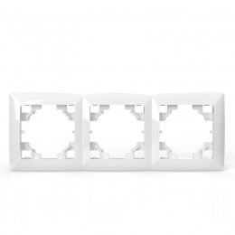 Рамка 3-м AVA бел. TOKOV LIGHT TKL-AV-RM3-C01