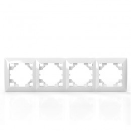 Рамка 4-м AVA бел. TOKOV LIGHT TKL-AV-RM4-C01
