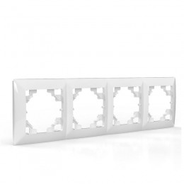 Рамка 4-м AVA бел. TOKOV LIGHT TKL-AV-RM4-C01