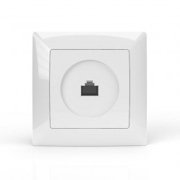 Розетка компьютерная 1-м СП AVA в сборе бел. TOKOV LIGHT TKL-AV-RC1-C01