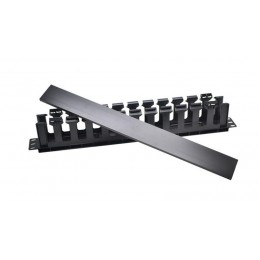 Органайзер кабельный 19дюйм 1U с крышкой TOKOV ELECTRIC TKE-CM-1U-PC