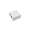 Розетка компьютерная 8P8C (RJ45) UTP кат.5E 2 порта TOKOV ELECTRIC TKE-SMB-8P8C-2P-UTP