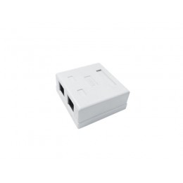 Розетка компьютерная 8P8C (RJ45) UTP кат.5E 2 порта TOKOV ELECTRIC TKE-SMB-8P8C-2P-UTP