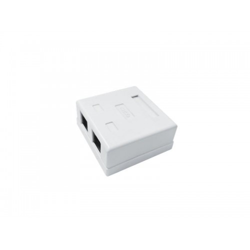 Розетка компьютерная 8P8C (RJ45) UTP кат.5E 2 порта TOKOV ELECTRIC TKE-SMB-8P8C-2P-UTP