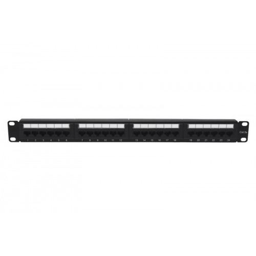Патч-панель 19 1U кат.5E неэкранир. 24 порта RJ45 Dual IDC TOKOV ELECTRIC TKE-PP-5E-1U-24P-UTP