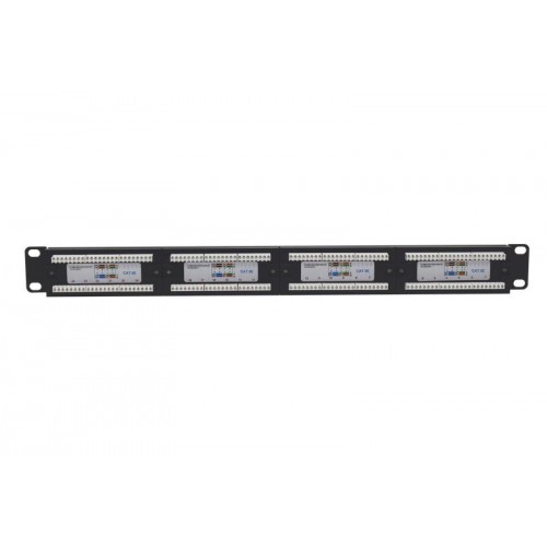 Патч-панель 19 1U кат.5E неэкранир. 24 порта RJ45 Dual IDC TOKOV ELECTRIC TKE-PP-5E-1U-24P-UTP