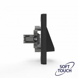 Вывод кабеля СП Pixel IP20 механизм карбон TOKOV ELECTRIC TKE-PX-CP-C14