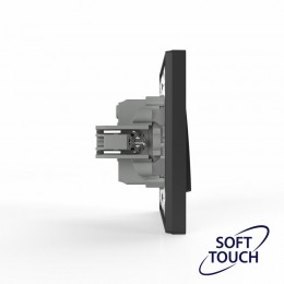 Переключатель перекрестный 1-кл. СП Pixel IP20 механизм карбон TOKOV ELECTRIC TKE-PX-P1R-C14