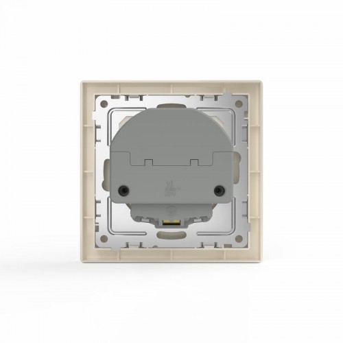 Розетка 1-м СП Pixel IP20 с заземл. с 2-мя заряд. устр. USB тип A+C механизм беж. TOKOV ELECTRIC TKE-PX-R1U2AC-C02