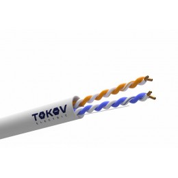 Кабель витая пара U/UTP 2х2х24AWG кат.5E PVC TOKOV ELECTRIC TKE-C06-U22-5E-305-PVC