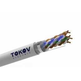 Кабель витая пара SF/UTP 4х2х24AWG (0.52мм) кат.5E PVC TOKOV PRO Fluke tested (м) TOKOV ELECTRIC TKP-C06-SF/UTP-42-5E-305