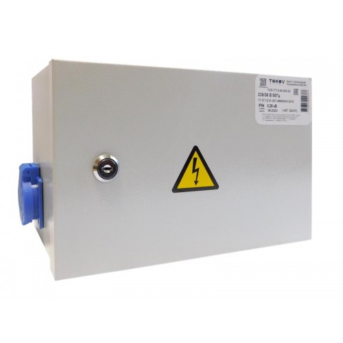 Ящик с понижающим трансформатором ЯТП 0.25 230/12 (2 авт. выкл.) IP54 TOKOV ELECTRICTKE-TT12-12-250-54