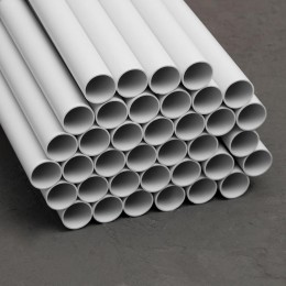 Труба гладкая ПВХ жесткая легкая d25мм сер. (дл.2м) TOKOV ELECTRIC TKE-THG-PVC-25-2-C06