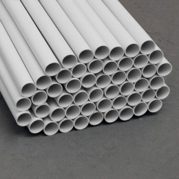 Труба гладкая ПВХ жесткая легкая d20мм сер. (дл.3м) TOKOV ELECTRIC TKE-THG-PVC-20-3-C06