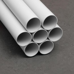 Труба гладкая ПВХ жесткая легкая d50мм сер. (дл.3м) TOKOV ELECTRIC TKE-THG-PVC-50-3-C06