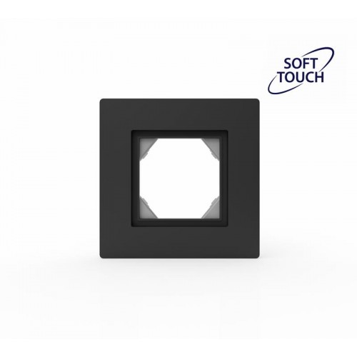 Рамка 1-м Pixel IP44 карбон TOKOV ELECTRIC TKE-PX-RM1-C14-IP44