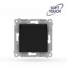 Розетка 1-м СП Pixel IP44 с заземл. с крышкой механизм карбон TOKOV ELECTRIC TKE-PX-R1ZSW1-C14-IP44